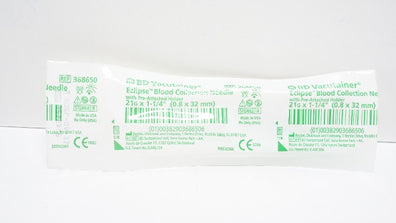 BD 368650 Vacutainer Eclipse Blood Collection Ndle 21G x 1-1/4inch